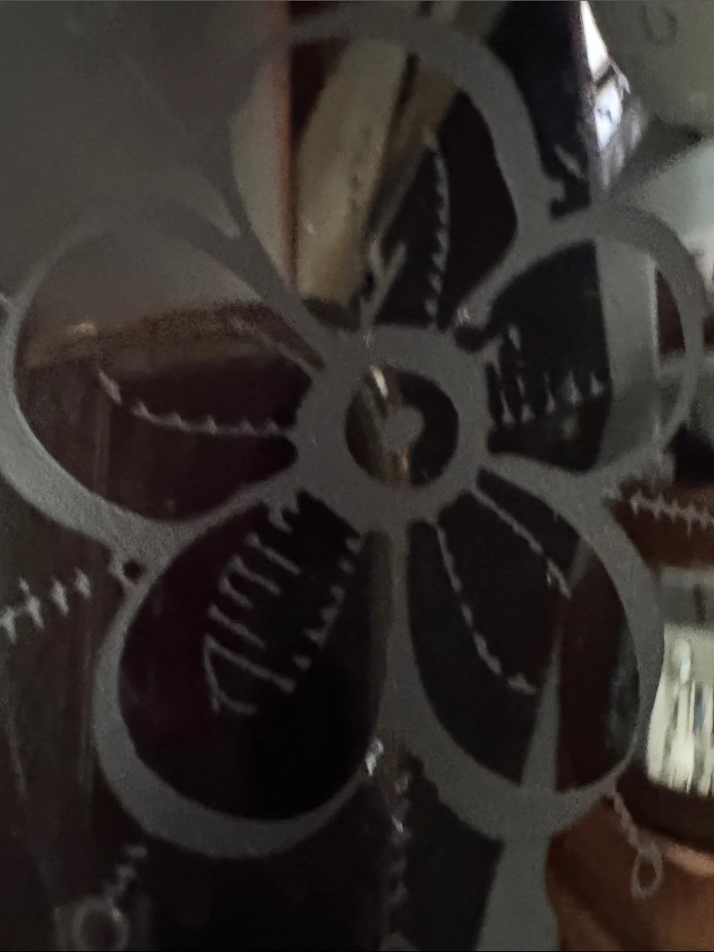 Blenko Etched Glass vase